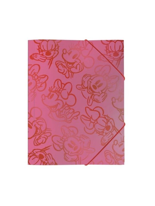 Producto - Carpeta Dibujo N5 Oficio 3 Solapas Elástico Mooving - Minnie 2