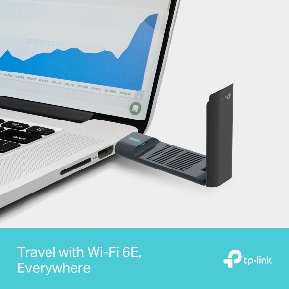 Producto - Adaptador wireless USB 574/1201/1201Mbps -dual band 2.4/5GHz/6GHz -usb 3.0 - 5