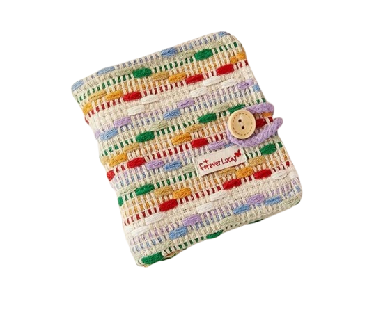 Producto - Binder Bordado de Tela Arcoíris