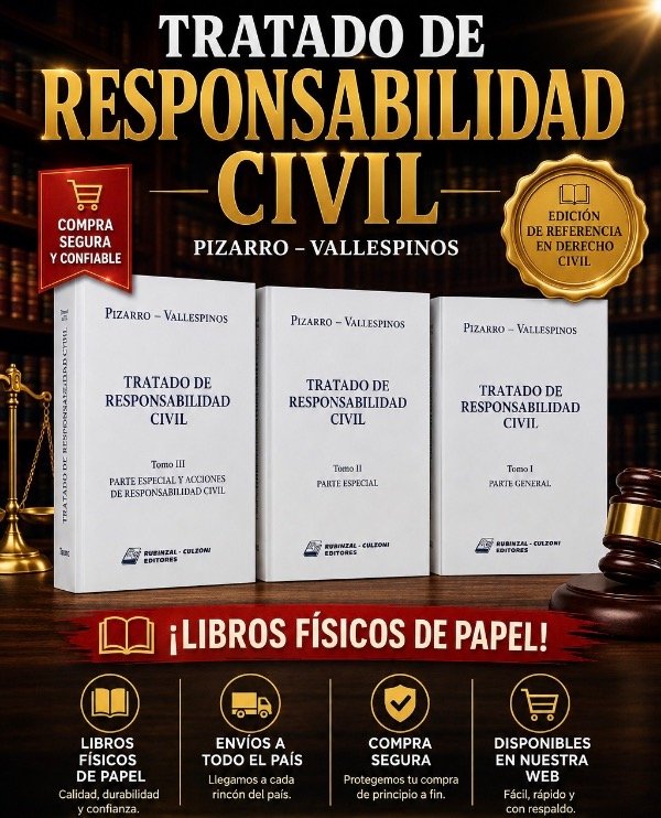 Producto - TRATADO DE RESPONSABILIDAD CIVIL .  PIZARRO Y VALLESPINOS (3 TOMOS)