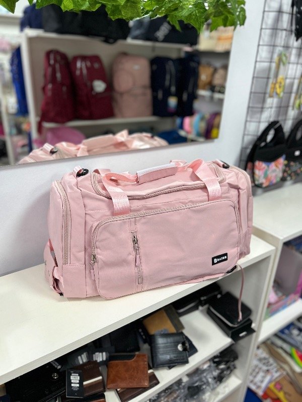 Producto - Bolso mochila de viaje mediano rosa