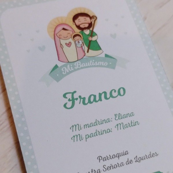 Producto - ESTAMPAS DE DISEÑO SANTORAL - BAUTISMO