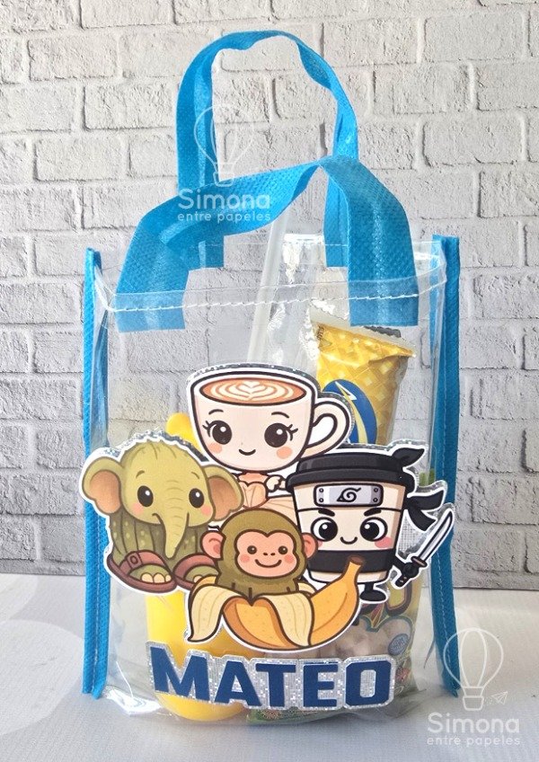 Producto - Bolsas PVC transparentes con bordes de color