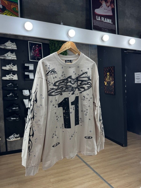 Producto - Remera Manga Larga Hellstar Cream Importada