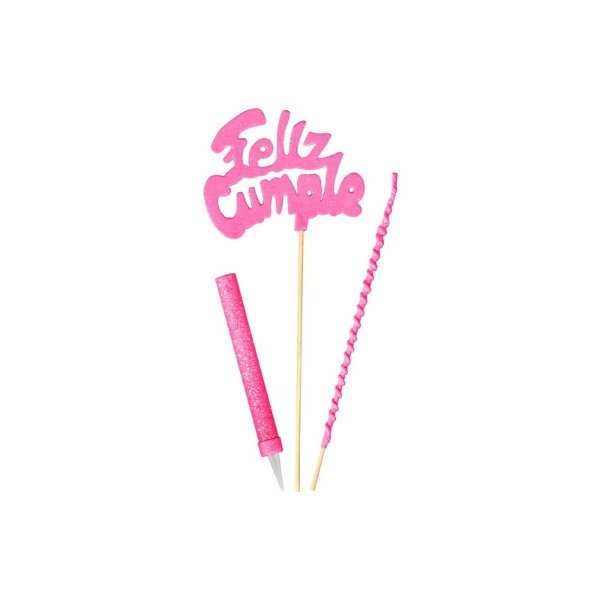 Producto - VELA Y BENGALA SET FELIZ CUMPLE