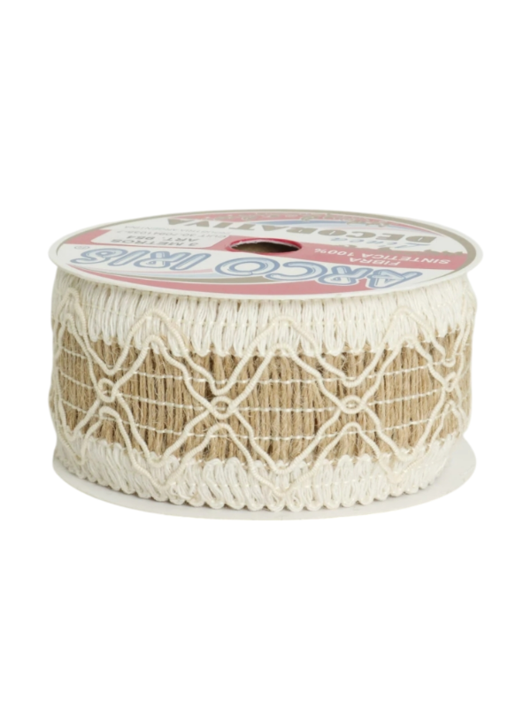 Producto - CINTA DE YUTE CON ALGODÓN 38MM