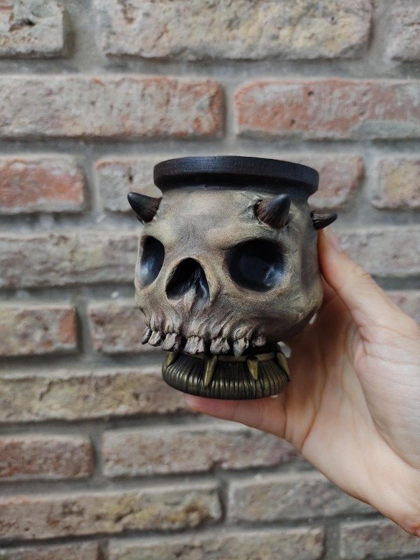 Producto - Mate Calavera con cuernos - 0