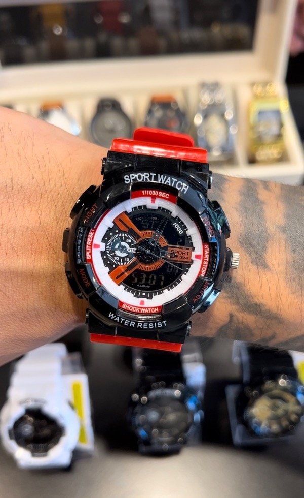 Producto - Reloj Mudmaster White Red