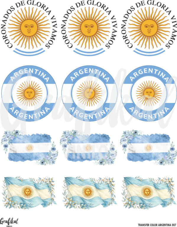 Producto - Transfer Color Argentina 007