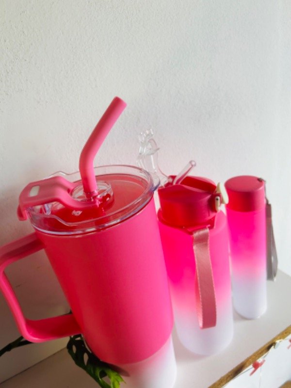 Producto - Kit degrade x 3 con vaso alto y botellas - 1