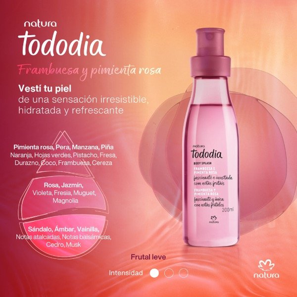 Producto - Body splash frambuesa y pimienta rosa