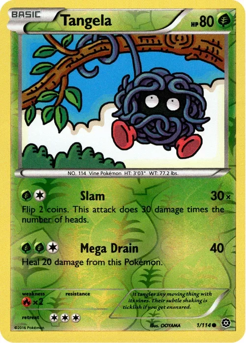 Producto - Tangela - 1/114 - Steam Siege - Reverse Holo