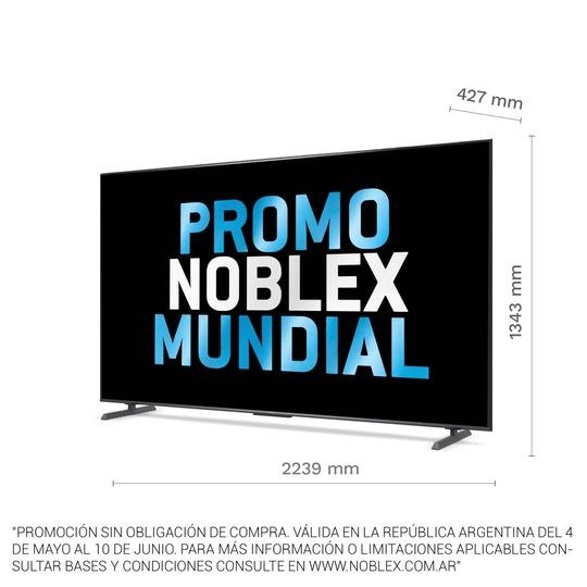 Producto - Smart TV Ultra HD 100'' Noblex DR100X9600 QLED - 10