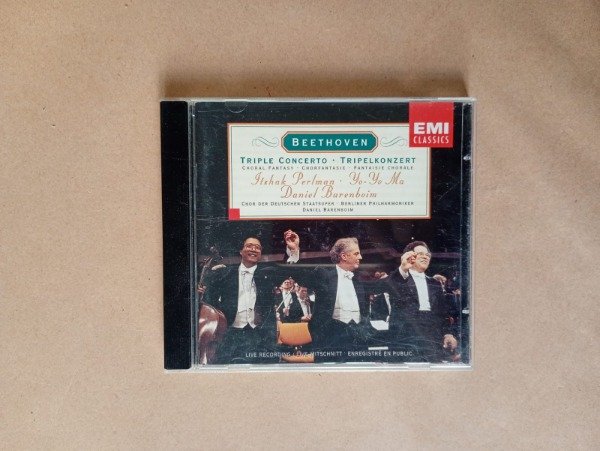 Producto - Beethoven triple concerto - Perlman Yo Yo Ma Barenboim - EMI 1995