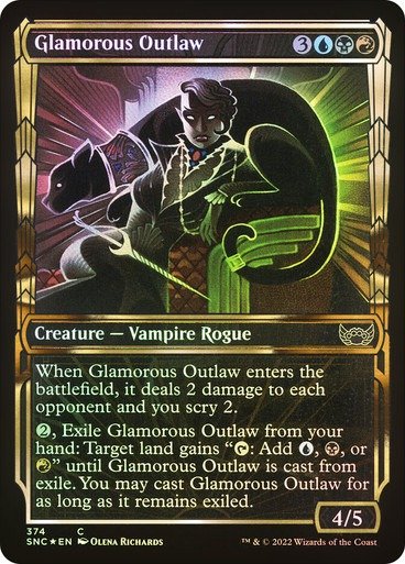 Producto - Glamorous Outlaw (Showcase) (Gilded Foil)