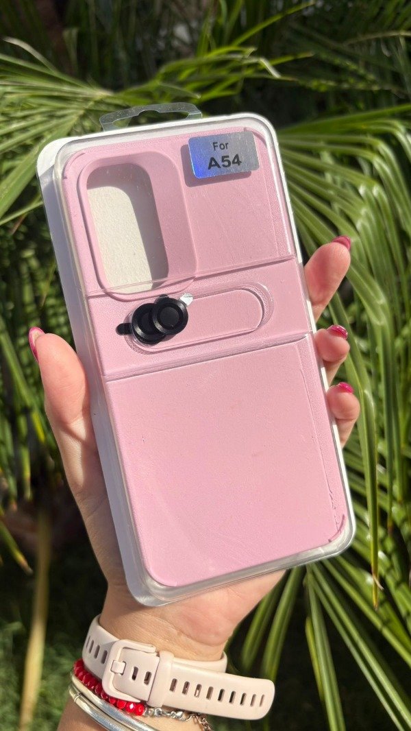 Producto - Silicon case lila + prot. cam. - Samsung A54