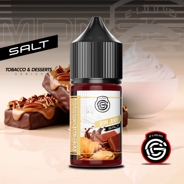 Producto - MADNESS SALT DON JUAN (CHOCOLATE NUECES PECAN CREMA) 30ML 25ML