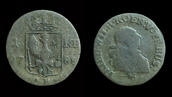 Producto - Prusia 1 Kreuzer 1788 Federico Guillermo II Km#1047 F+