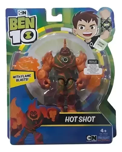 Producto - Ben 10 Hot Shot Muñeco Articulado Alto 10 Cm Playmates