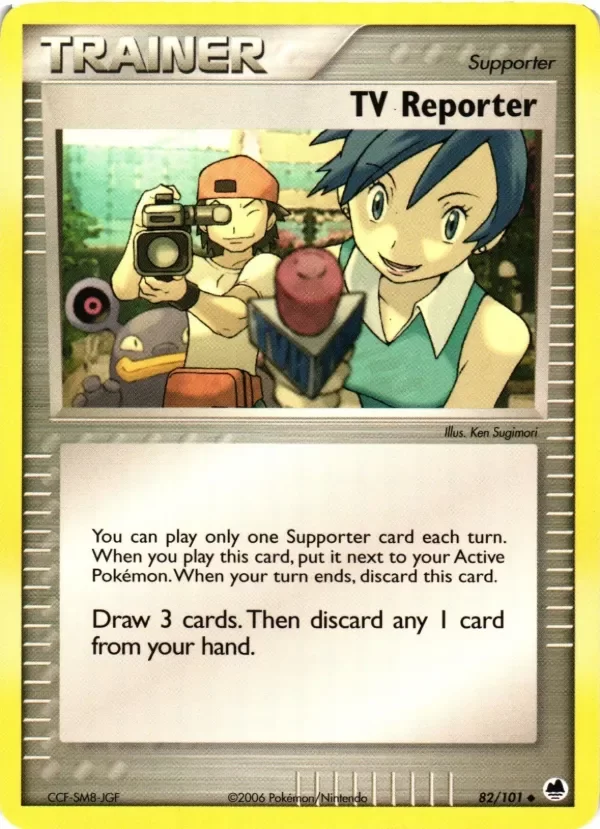 Producto - Pokemon TCG EX Dragon Frontiers TV Reporter Regular 82/101