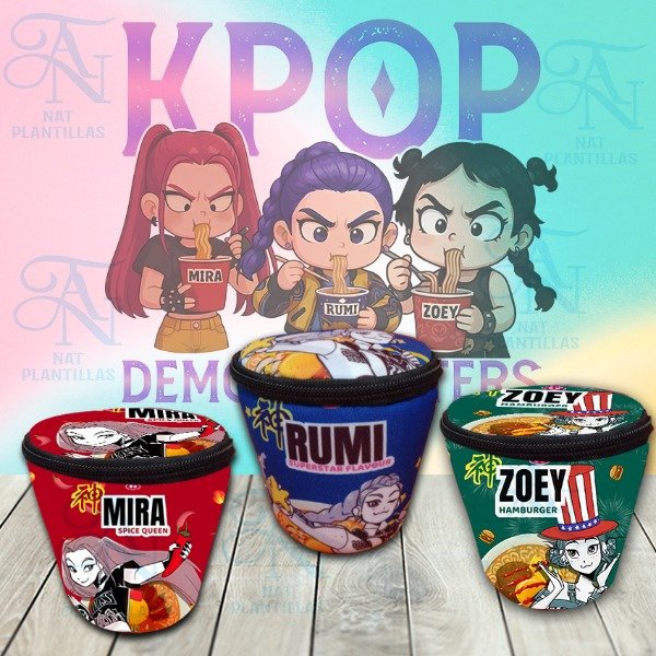Producto - PLANTILLAS PARA ESTUCHE RAMAL GUERRERAS K-POP
