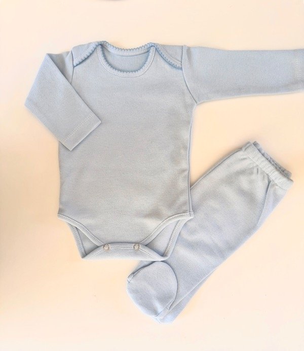 Producto - Body + Ranita - algodón peinado (0-3M)