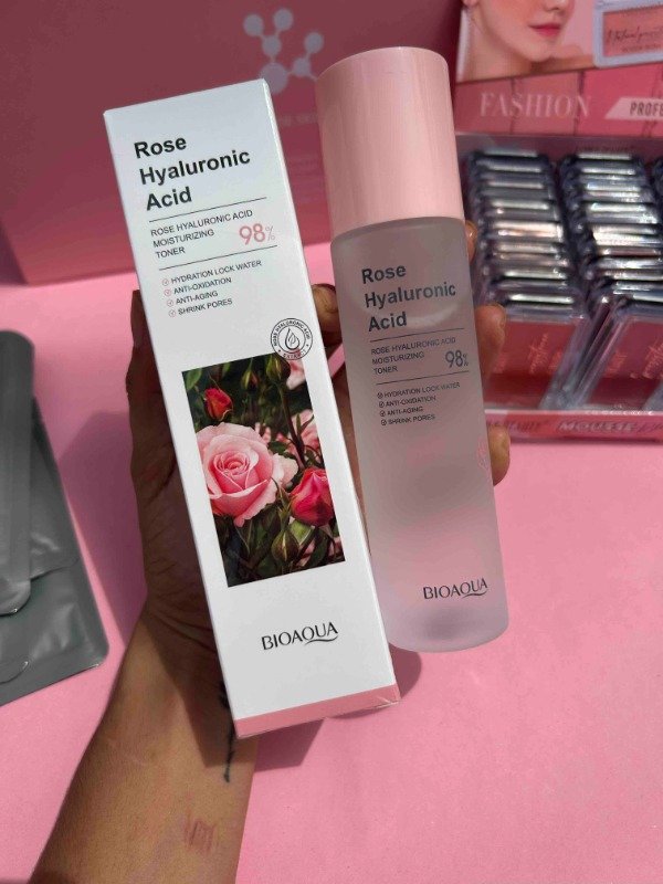 Producto - AGUA TÓNICA CON ÁCIDO HIALURÓNICO Y ROSAS BIOAQUA
