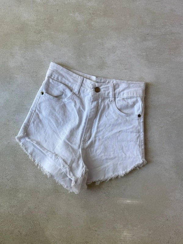Producto - Short blanco elastizado