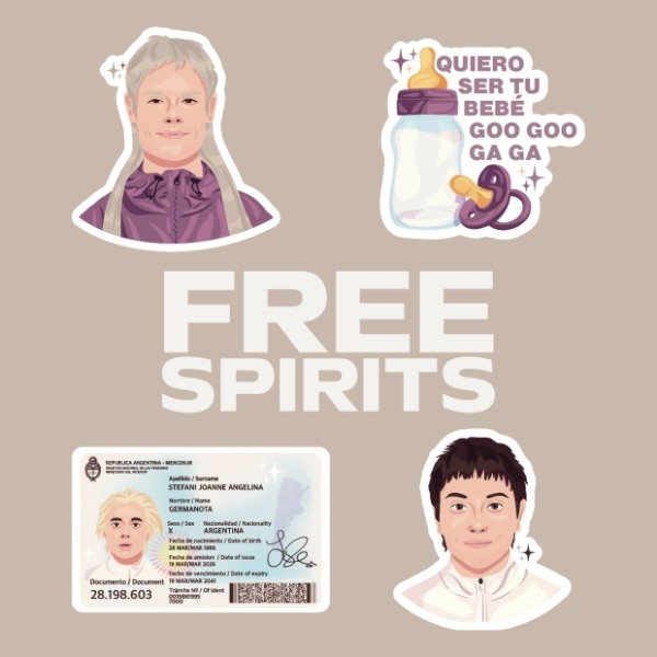Producto - Stickers 'Free Spirits' Ca7riel y Paco Amoroso