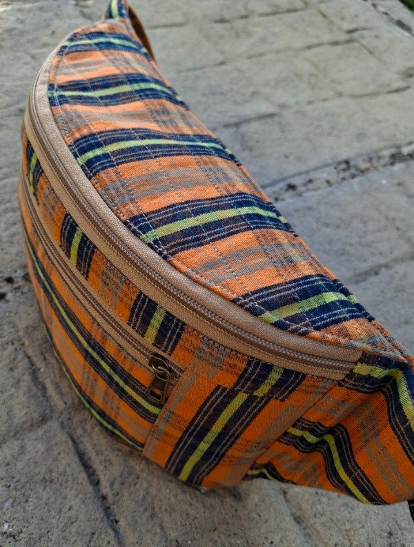 Riñonera de cuadros naranja — imagen 2
