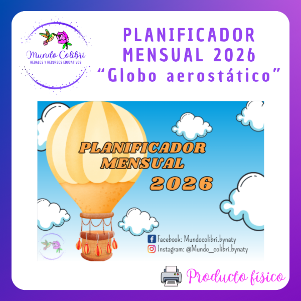 Producto - Calendario Planificador "Globo aerostático" (Impreso)