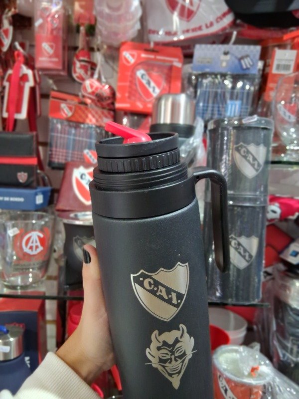 Producto - Termo con manija Independiente negro - 2