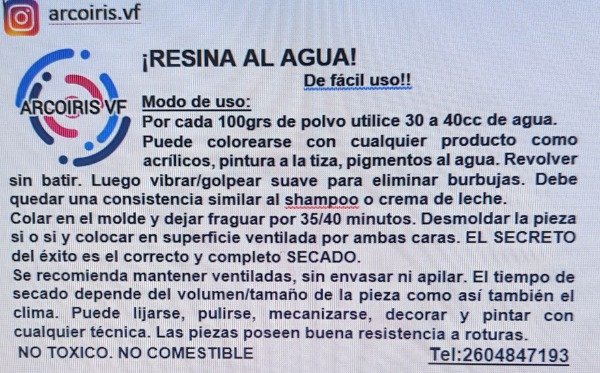 Producto - Resina Acrílica al Agua