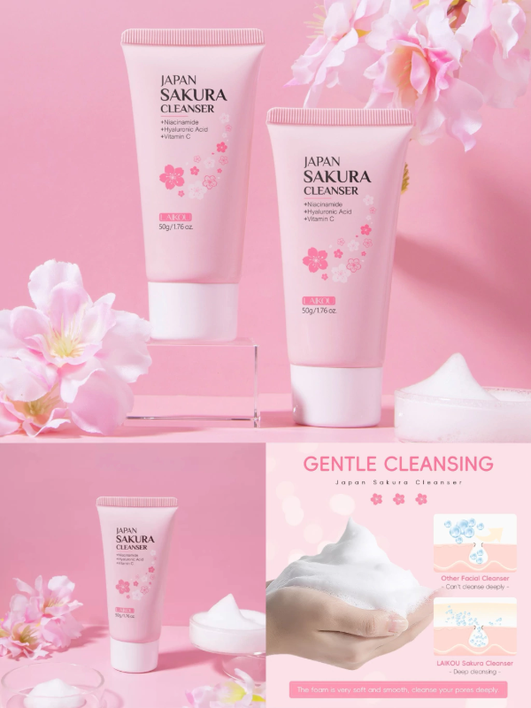 Producto - Limpiador facial piel seca sensible Sakura SADOER