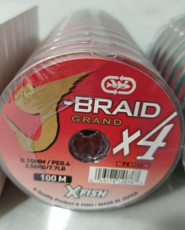 Producto - MULTIFILAMENTO J-BRAID X4 X 100M ROLLOS UNIDOS
