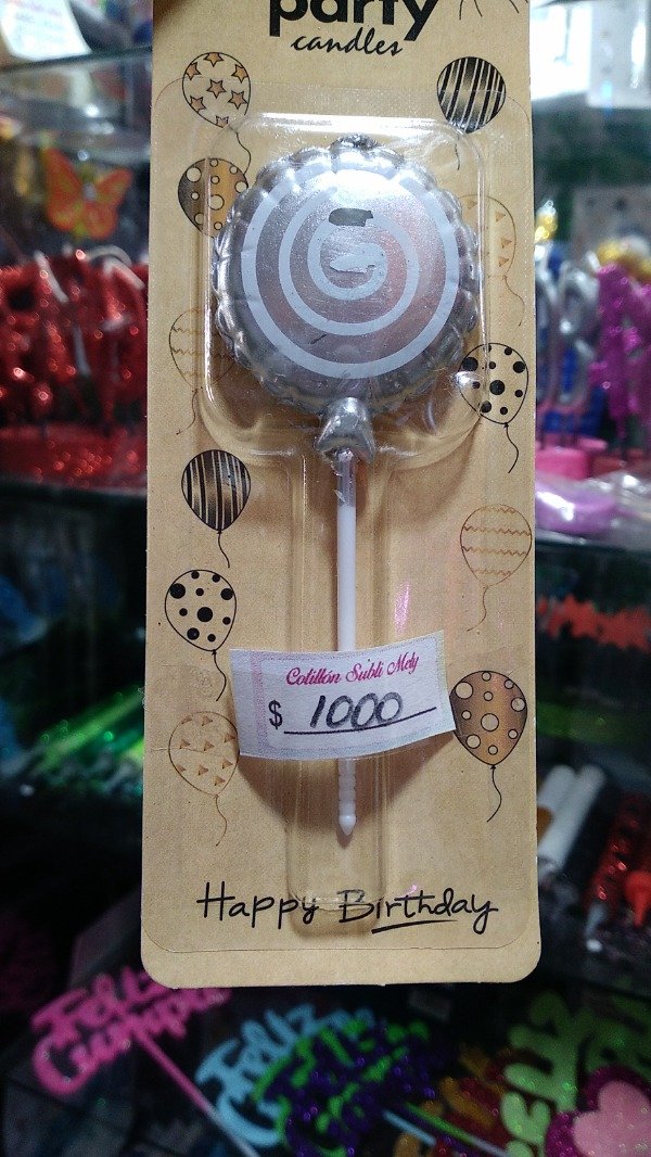 Producto - VELA GLOBO  ESPIRAL PLATEADO