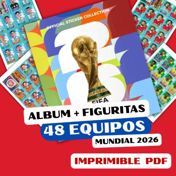 Producto - PDF Digital: Álbum Completo + Todas las Figuritas Mundial 2026
