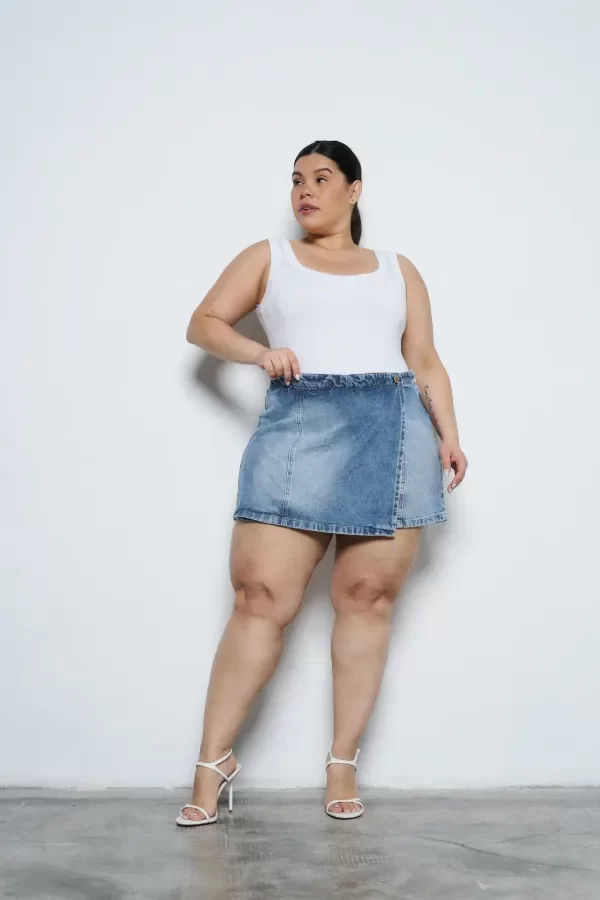 Producto - Short pollera ZION cintura elástica - rígido - 2