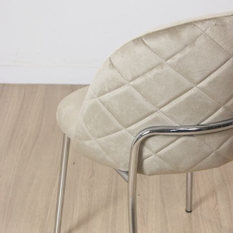 Producto - SILLA PRINCES BEIGE PATAS DE METAL - 0