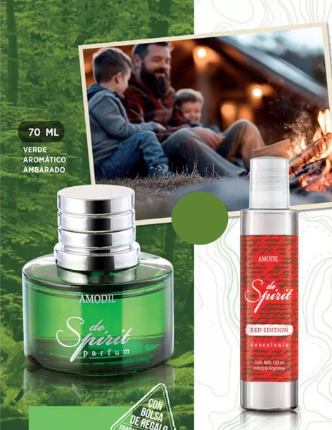 Producto - Combo "De Spirit" Amodil Perfume 100 ml + Deocolonia 150 ml