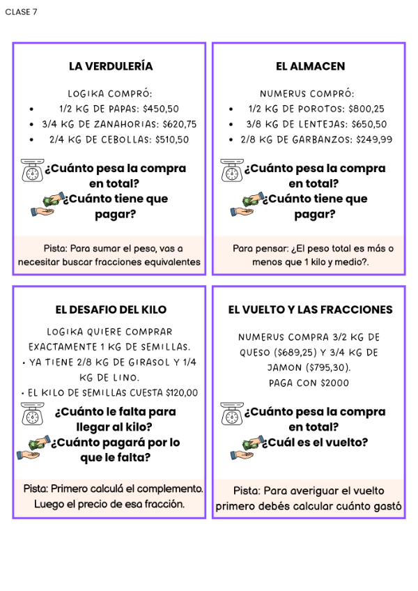 Producto - Operaciones con Fracciones y Decimales 5to - Matetic - 4