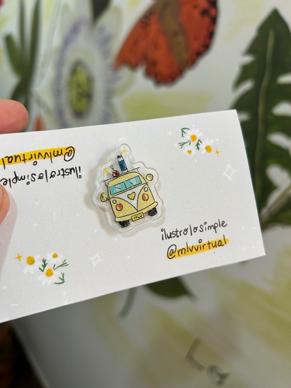 Producto - Pin brillitos - kombi