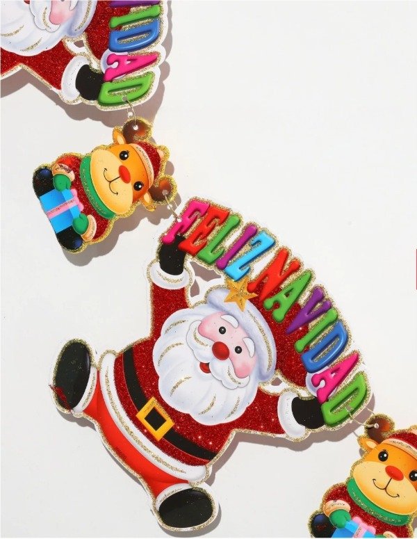 Producto - GUIRNALDA FELIZ NAVIDAD BRILLLOSA