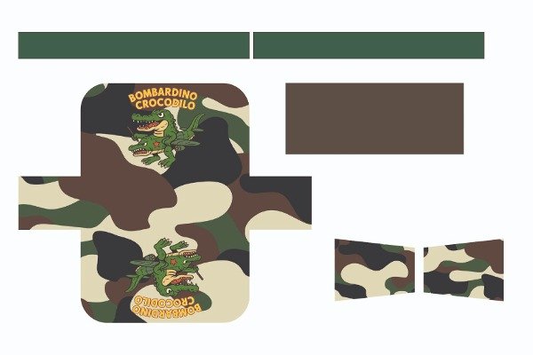 Producto - Riñonera Infantil Bombardino Cocodrilo