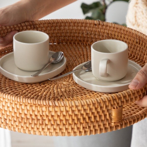 Producto - Taza con plato de cerámica light