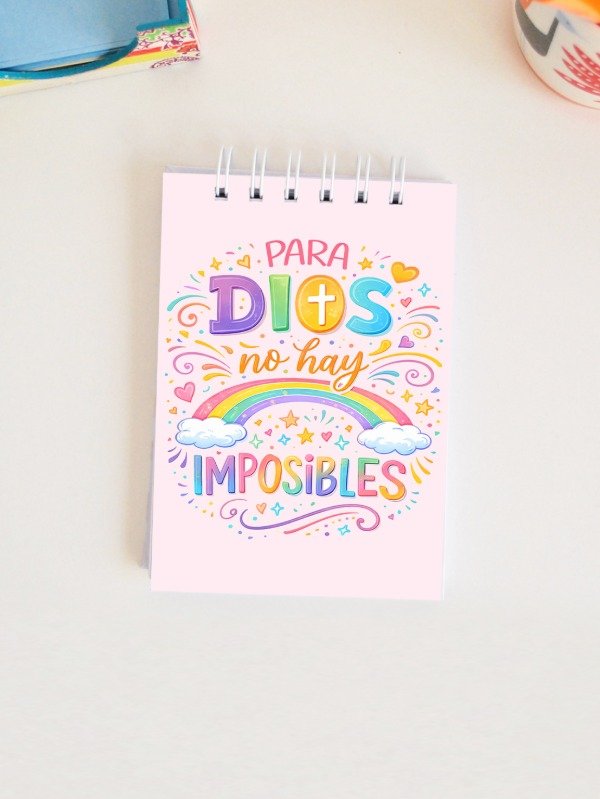 Producto - Anotador PARA DIOS NO HAY IMPOSIBLES