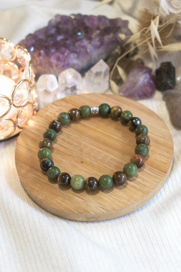 Producto - Pulsera Ojo de Tigre y Jade