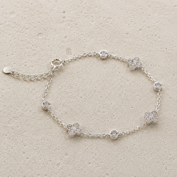 Producto - Pulsera flor y stras PL