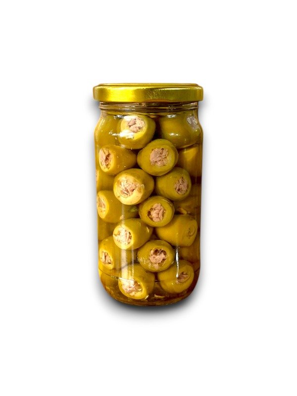 Producto - Aceitunas Verdes Rellenas con Jamón Cocido - Hilal x200gr