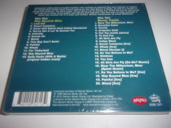 Producto - 2 CDS CATATONIA WAY BEYOND BLUE NUEVO DELUXE EUROPA 44A INDIE ROCK - 1